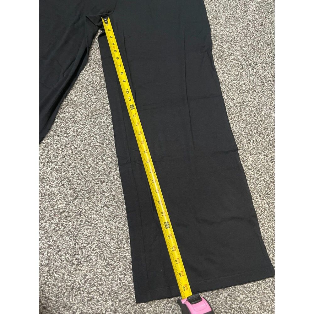 New Denim & Co. Beach black Jersey Wide-Leg Pants With Pockets M - Picture 8 of 13